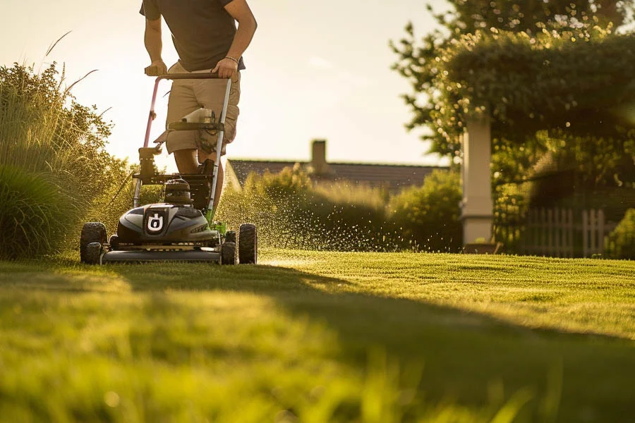 lightweight electric lawn mower